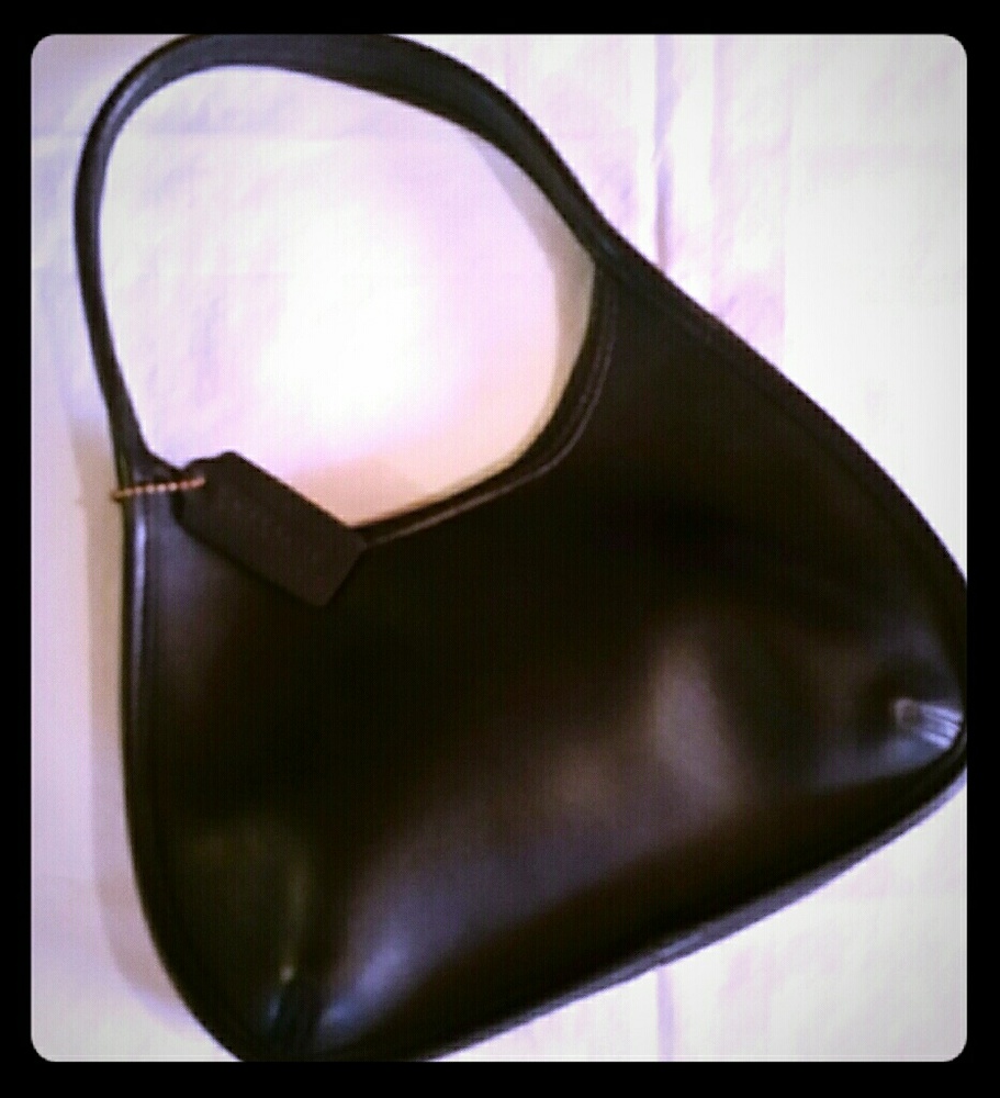 Coach handbag black leather